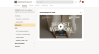 screenshot of income streams and sales course